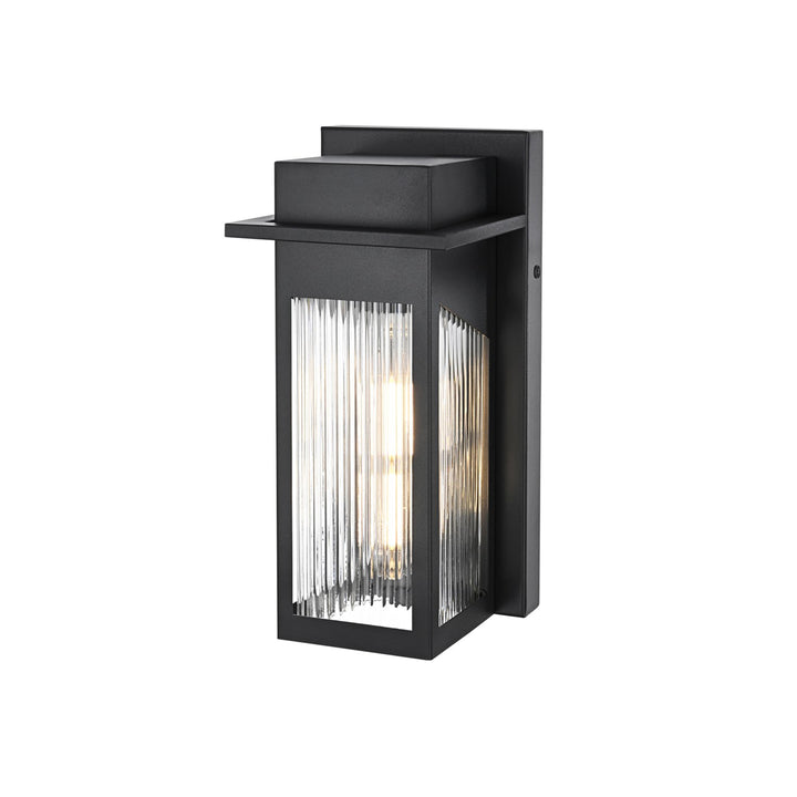 5 Inch Outdoor Wall Sconce in Black - View 4 - Joshua Marshal