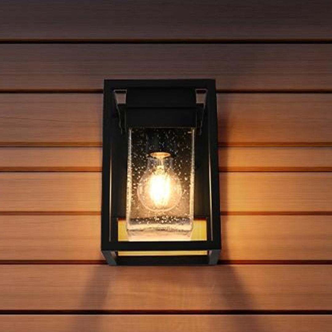 6 Inch Outdoor Wall Sconce in Black Black Finish - LIGHTING by Joshua Marshal