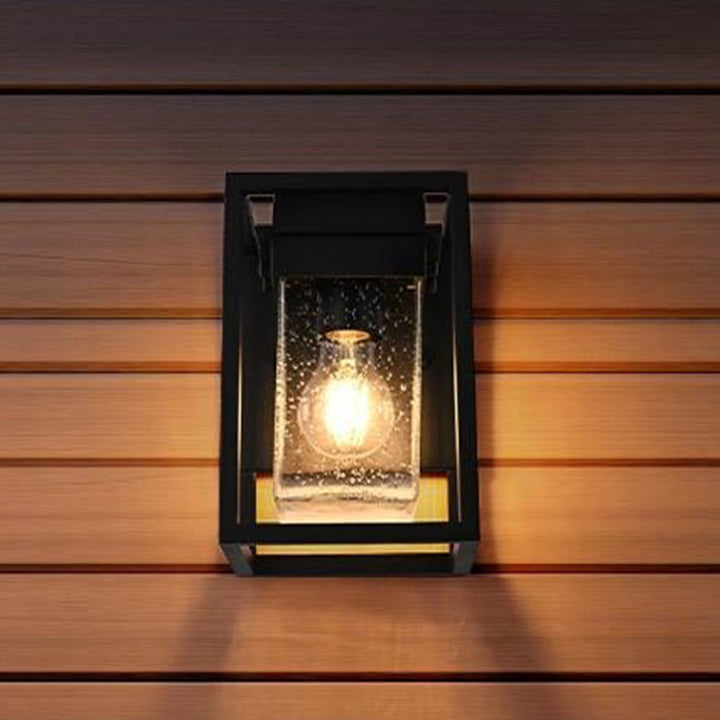 6 Inch Outdoor Wall Sconce in Black Black Finish - LIGHTING by Joshua Marshal