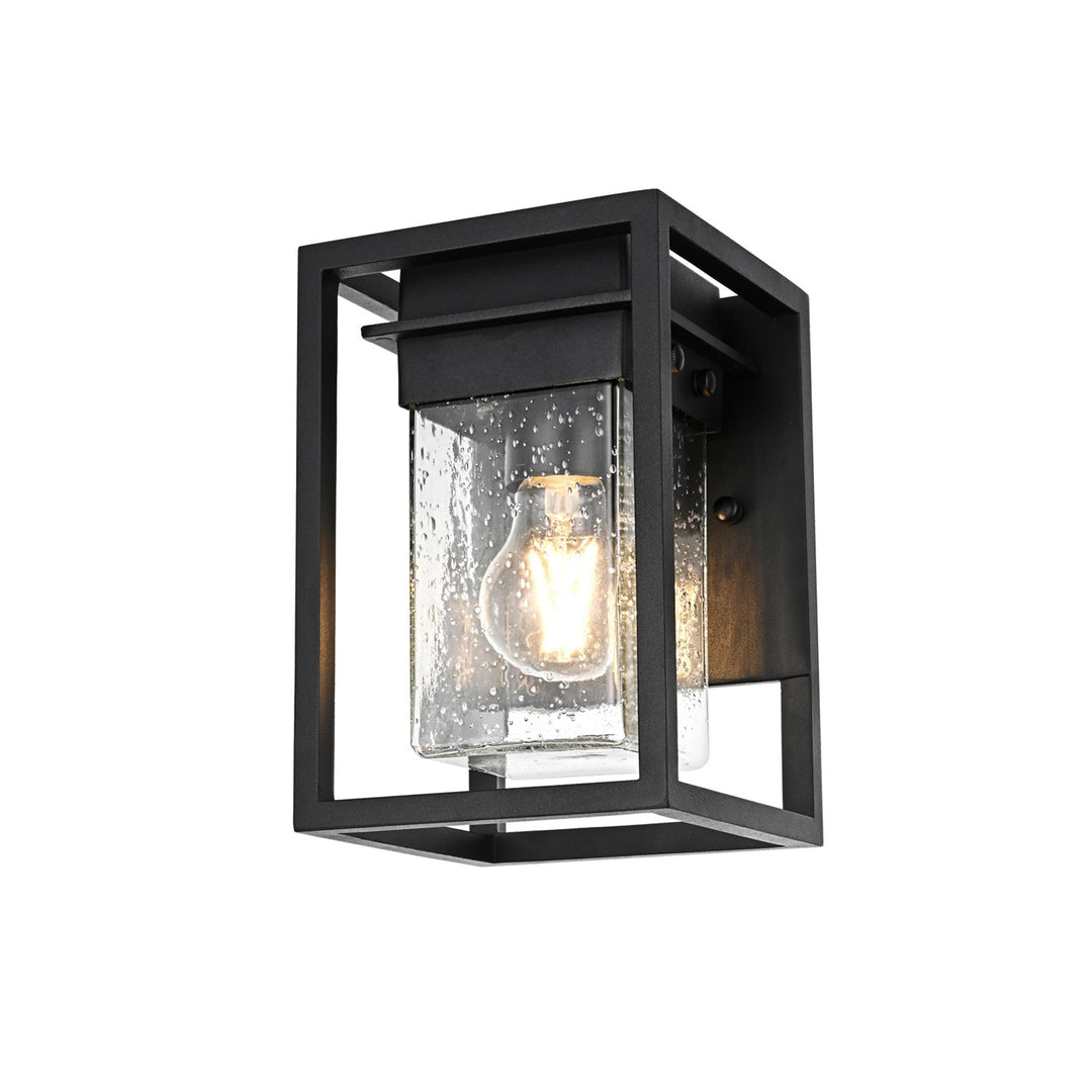 6 Inch Outdoor Wall Sconce in Black - View 3 - Joshua Marshal