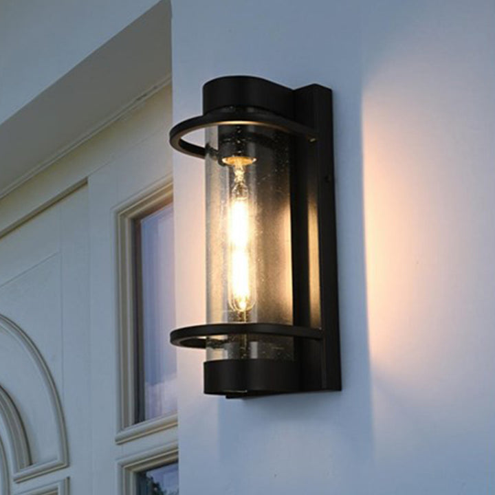 5.5 Inch Outdoor Wall Sconce in Black Black Finish - LIGHTING by Joshua Marshal