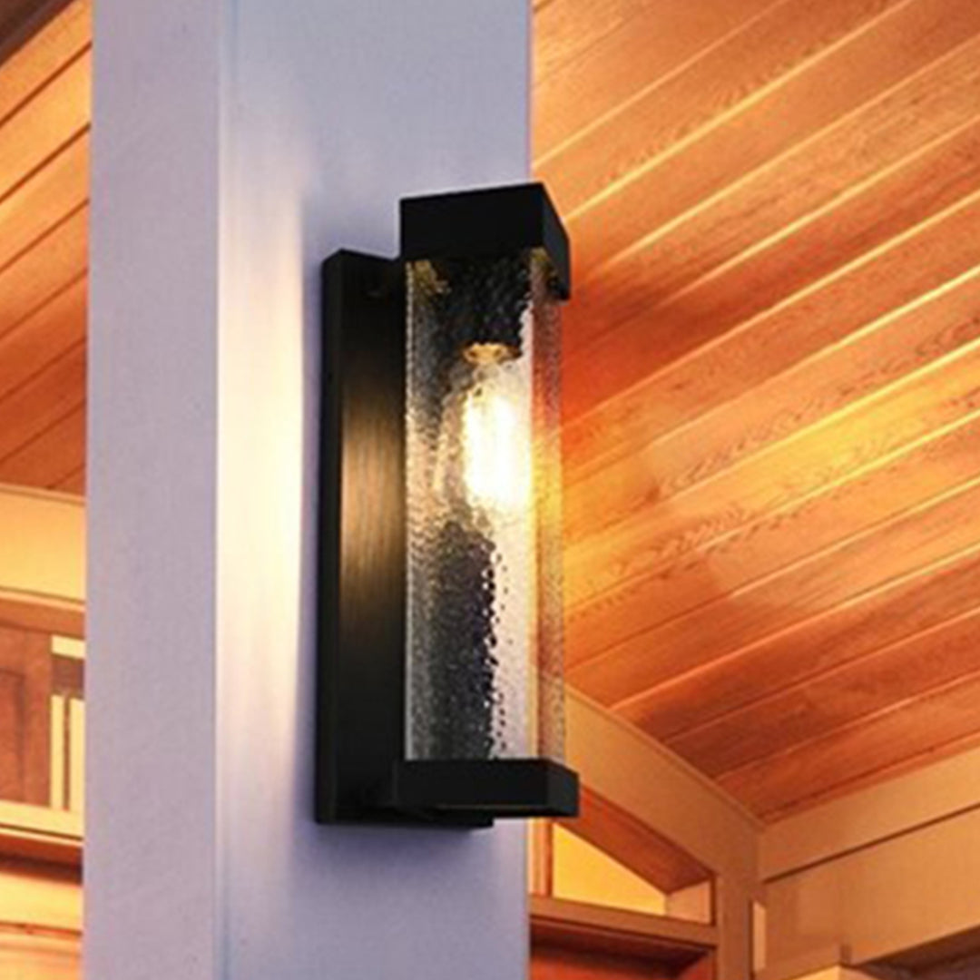 5 Inch Outdoor Wall Sconce in Black Black Finish - LIGHTING by Joshua Marshal