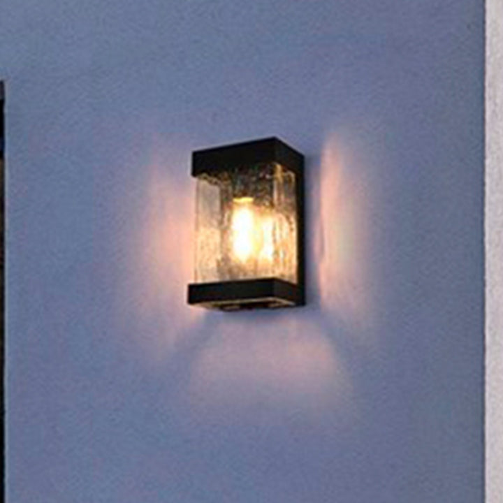 10 Inch Outdoor Wall Sconce in Black Black Finish - LIGHTING by Joshua Marshal