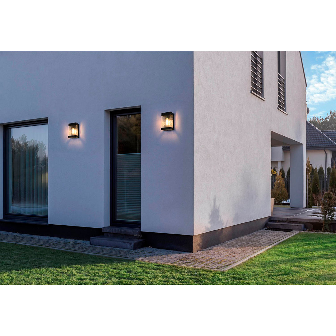 10 Inch Outdoor Wall Sconce in Black - View 2 - Joshua Marshal