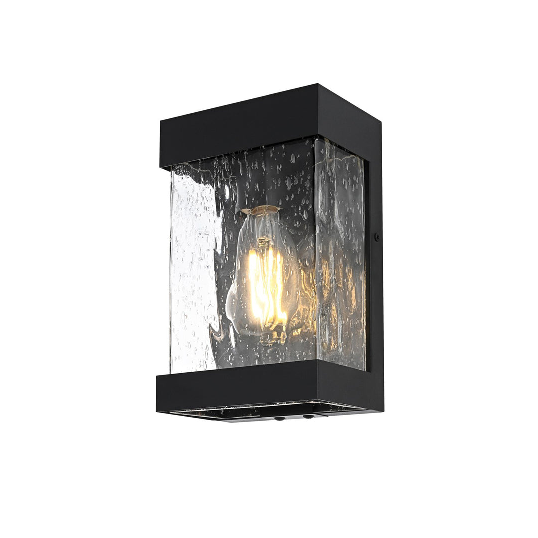 10 Inch Outdoor Wall Sconce in Black - View 3 - Joshua Marshal