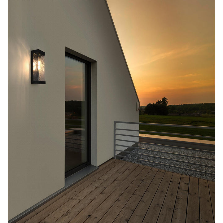 16 Inch Outdoor Wall Sconce in Black - View 2 - Joshua Marshal