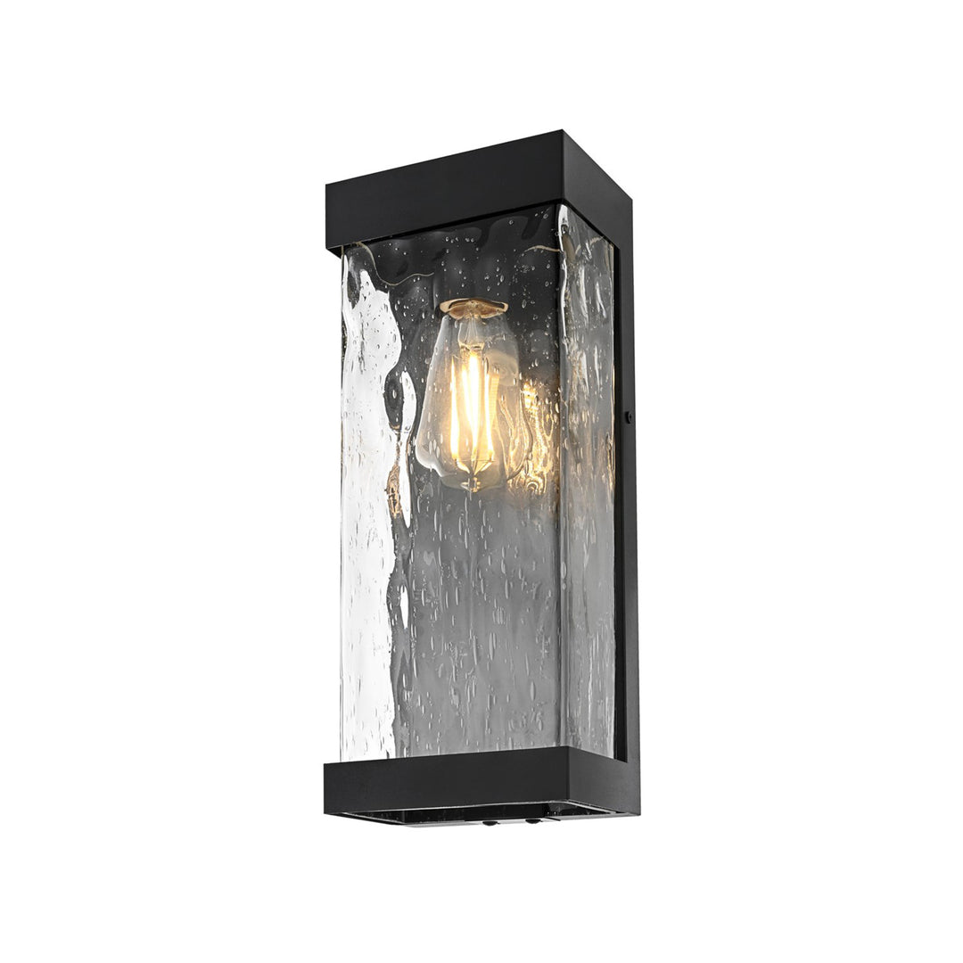 16 Inch Outdoor Wall Sconce in Black - View 3 - Joshua Marshal