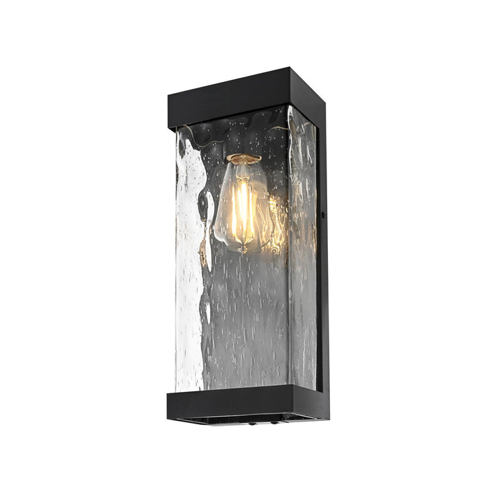 16 Inch Outdoor Wall Sconce in Black - View 3 - Joshua Marshal