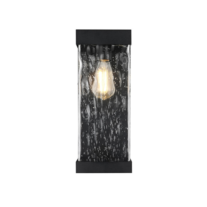 16 Inch Outdoor Wall Sconce in Black - View 4 - Joshua Marshal