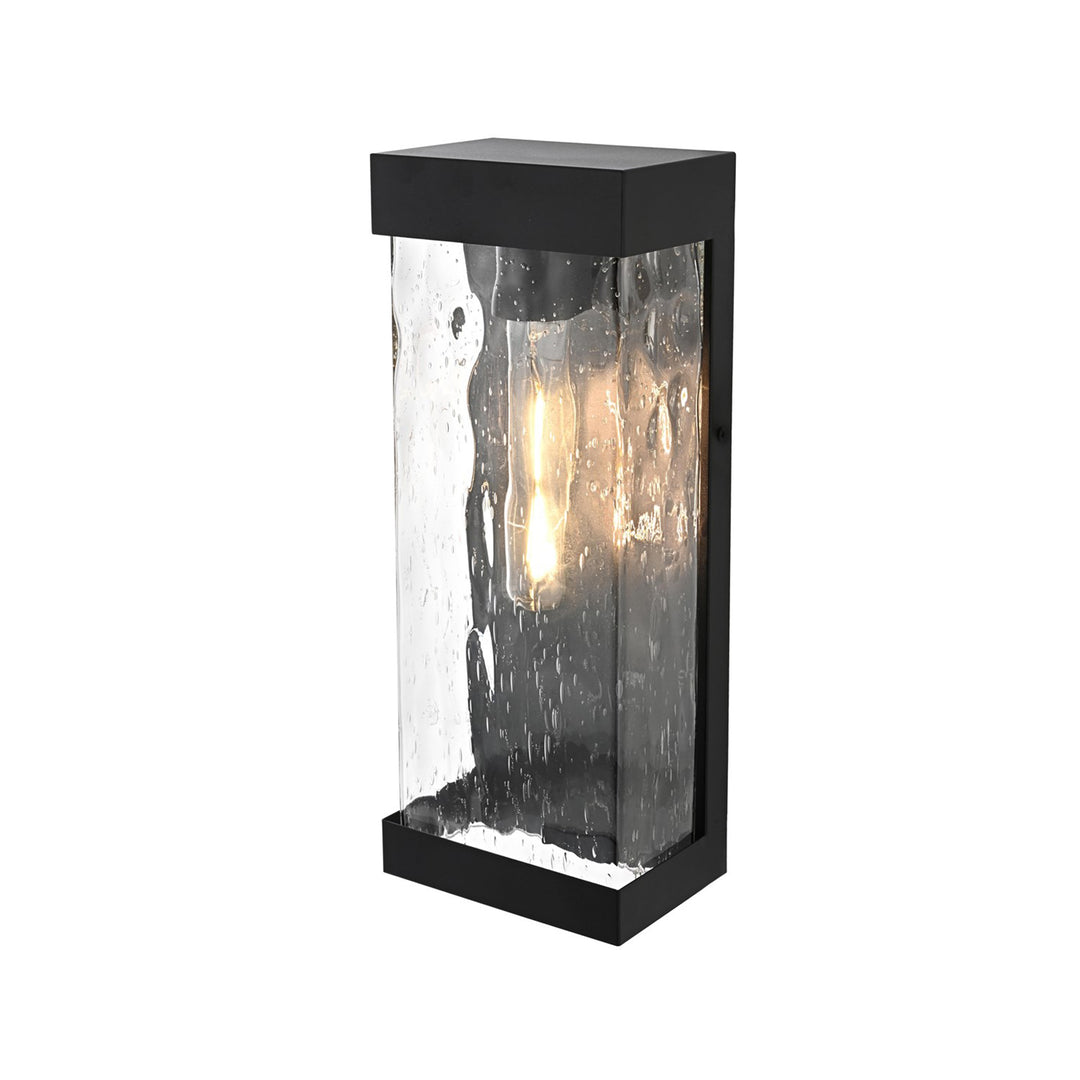 16 Inch Outdoor Wall Sconce in Black - View 5 - Joshua Marshal