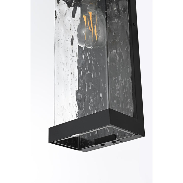 16 Inch Outdoor Wall Sconce in Black - View 6 - Joshua Marshal