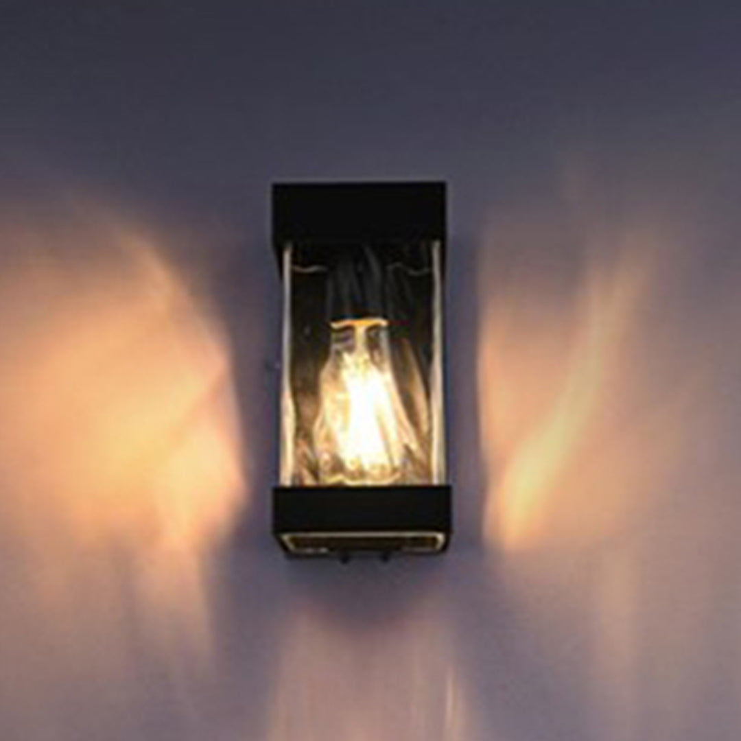 9 Inch Outdoor Wall Sconce in Black Black Finish - LIGHTING by Joshua Marshal