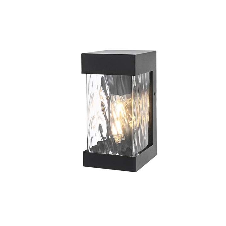9 Inch Outdoor Wall Sconce in Black - View 3 - Joshua Marshal