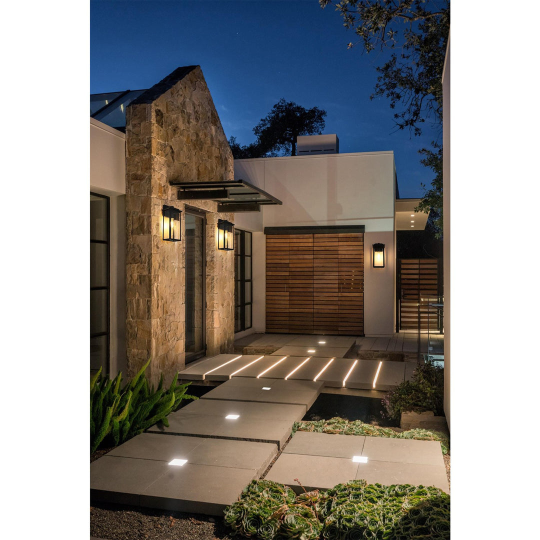 7 Inch Outdoor Wall Sconce In Black - View 2 - Joshua Marshal
