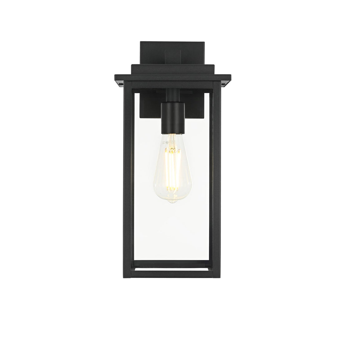 7 Inch Outdoor Wall Sconce In Black - View 4 - Joshua Marshal