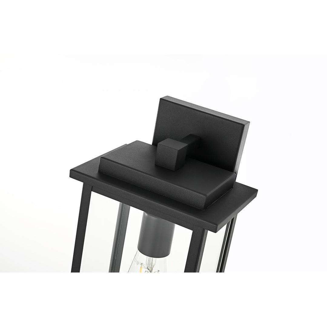 7 Inch Outdoor Wall Sconce In Black - View 5 - Joshua Marshal
