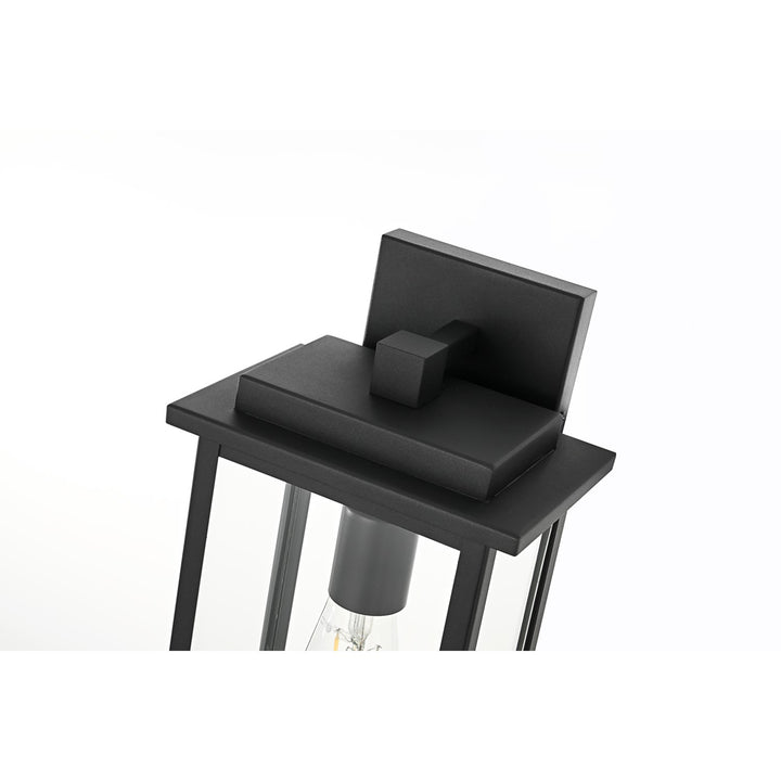 7 Inch Outdoor Wall Sconce In Black - View 5 - Joshua Marshal