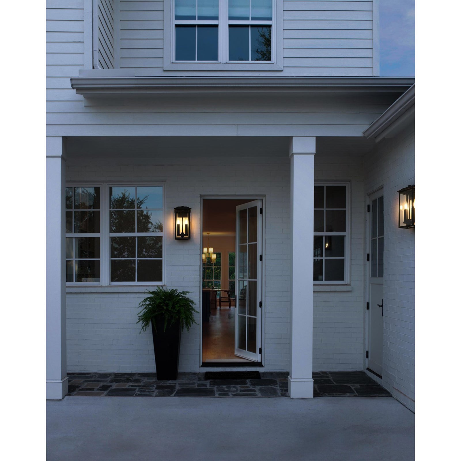7 Inch Outdoor Wall Sconce In Black - View 2 - Joshua Marshal
