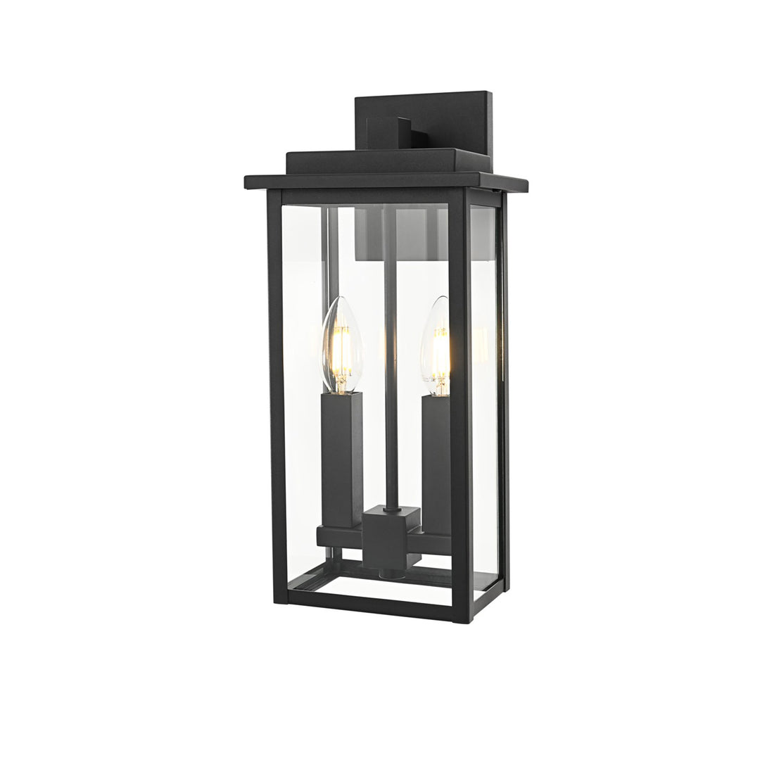 7 Inch Outdoor Wall Sconce In Black - View 3 - Joshua Marshal