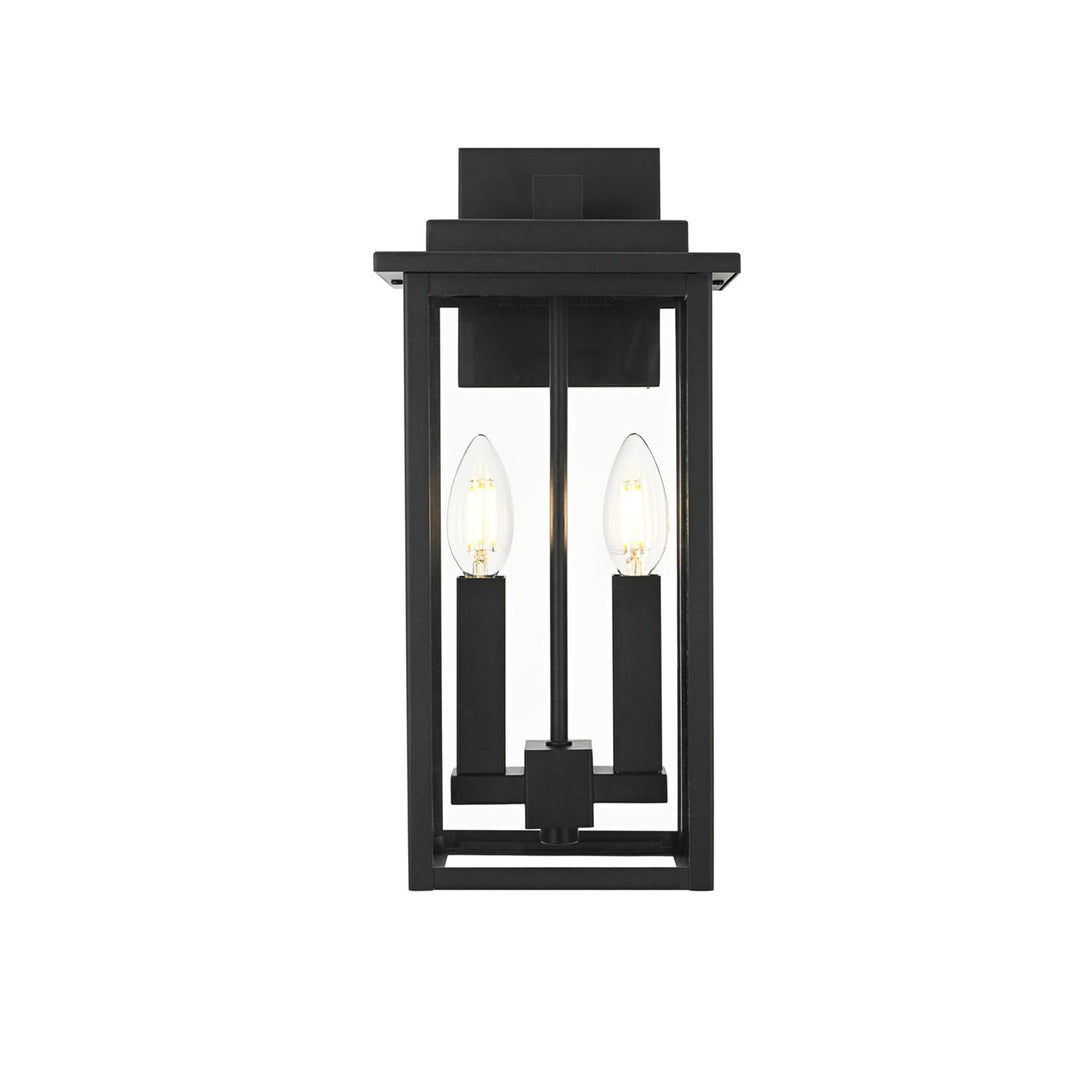7 Inch Outdoor Wall Sconce In Black - View 4 - Joshua Marshal