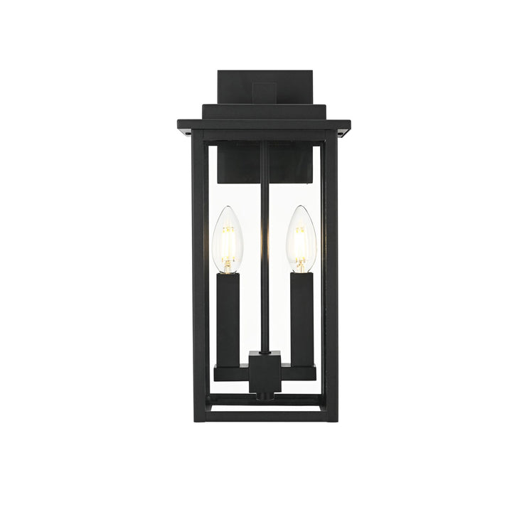 7 Inch Outdoor Wall Sconce In Black - View 4 - Joshua Marshal