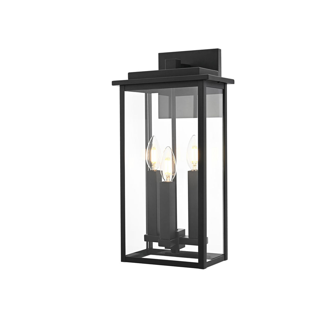 9 Inch Outdoor Wall Sconce In Black - View 4 - Joshua Marshal