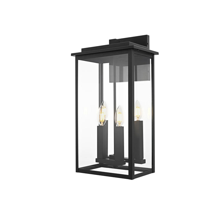 11 Inch Outdoor Wall Sconce In Black - View 4 - Joshua Marshal