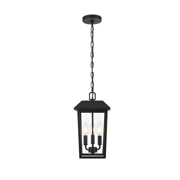 8 X 15 Inch Outdoor Pendant In Black - View 3 - Joshua Marshal