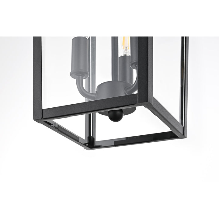 8 X 15 Inch Outdoor Pendant In Black - View 5 - Joshua Marshal