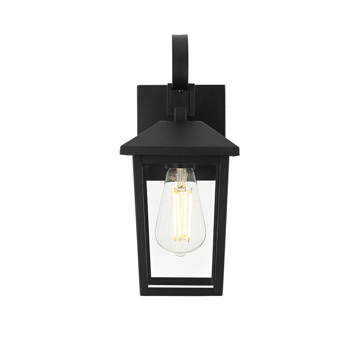 5.5 Inch Outdoor Wall Sconce In Black - View 4 - Joshua Marshal