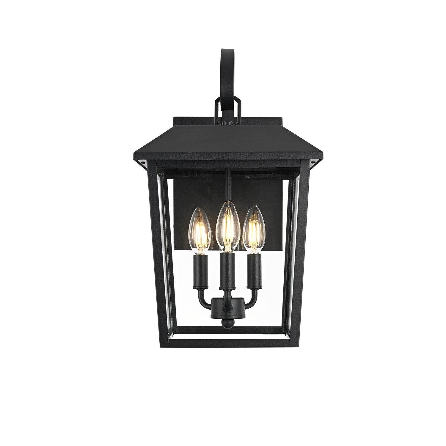10 Inch Outdoor Wall Sconce In Black JM-845787