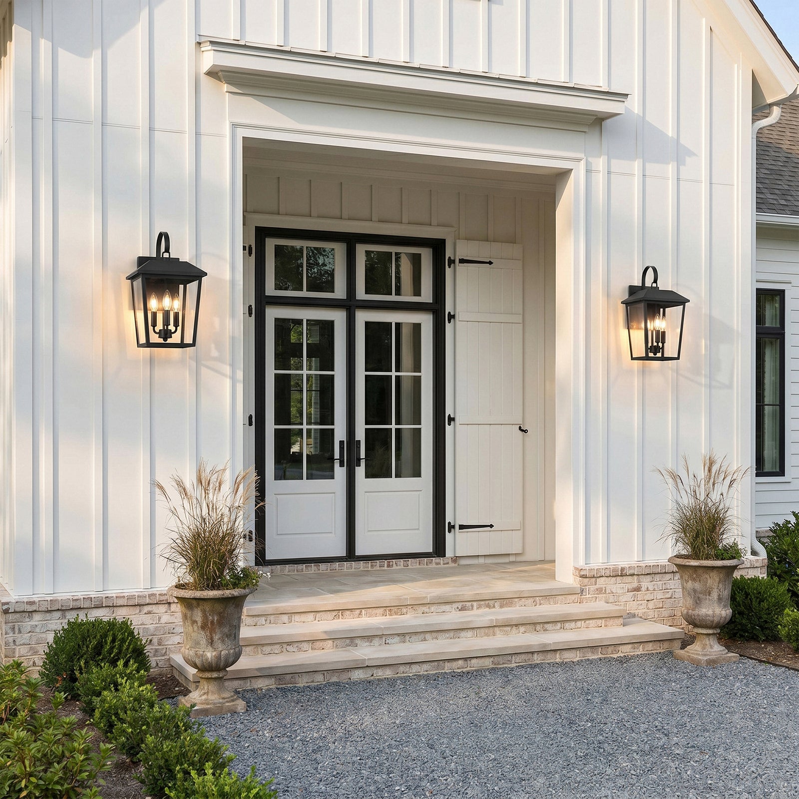 10 Inch Outdoor Wall Sconce In Black - View 2 - Joshua Marshal