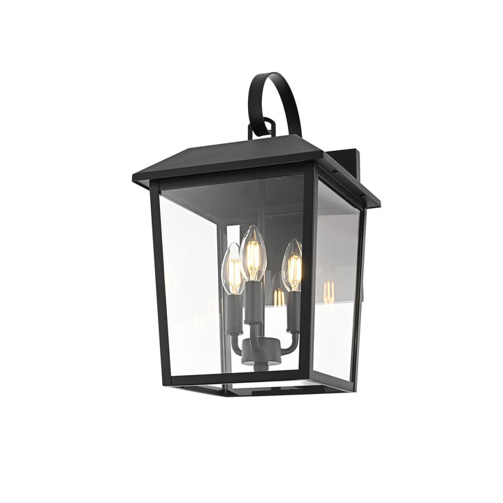 10 Inch Outdoor Wall Sconce In Black JM-845787