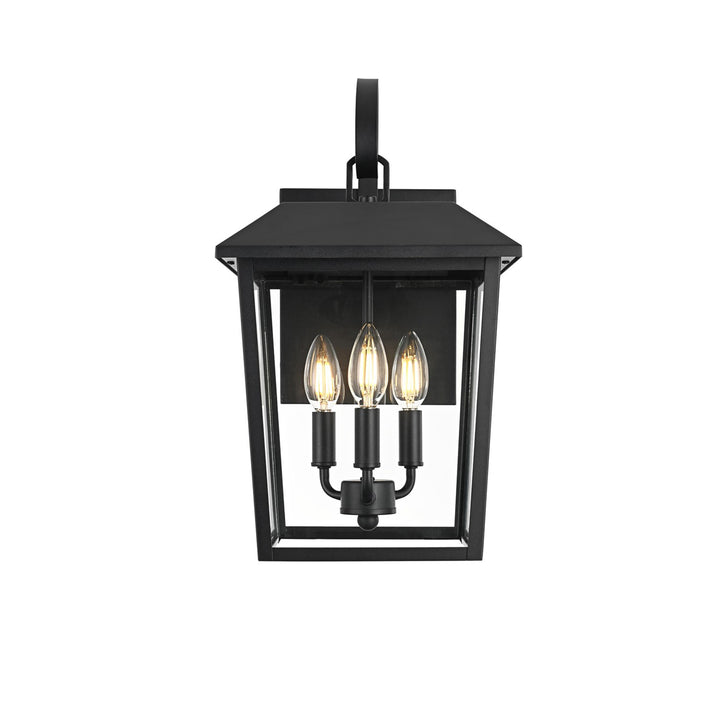 10 Inch Outdoor Wall Sconce In Black