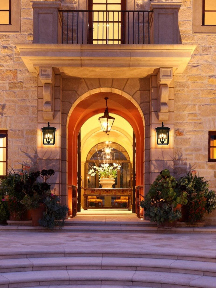 10 Inch Outdoor Wall Sconce In Black JM-845787