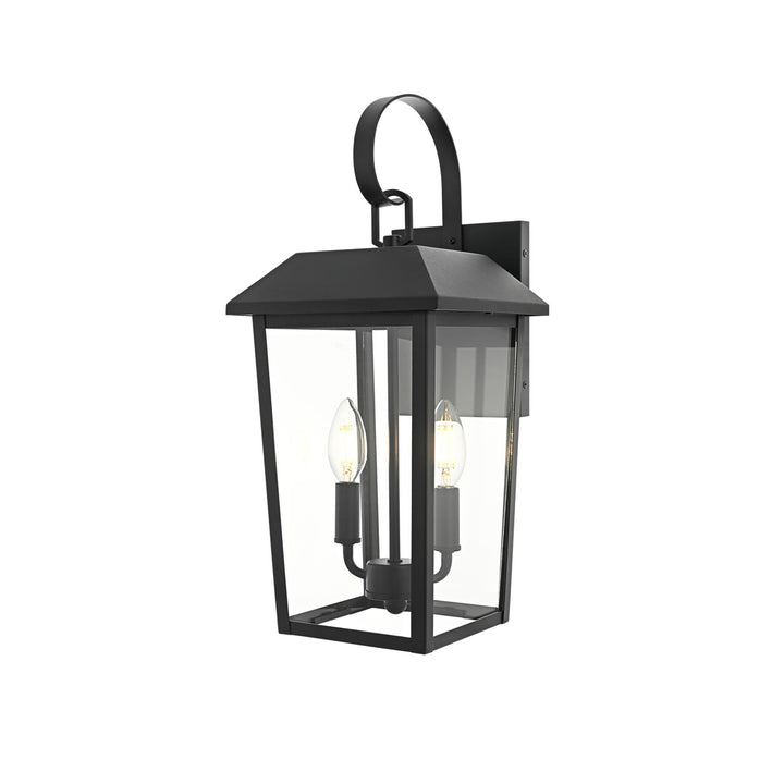 8 Inch Outdoor Wall Sconce In Black - View 4 - Joshua Marshal