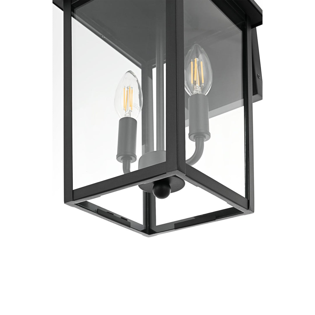 8 Inch Outdoor Wall Sconce In Black - View 5 - Joshua Marshal