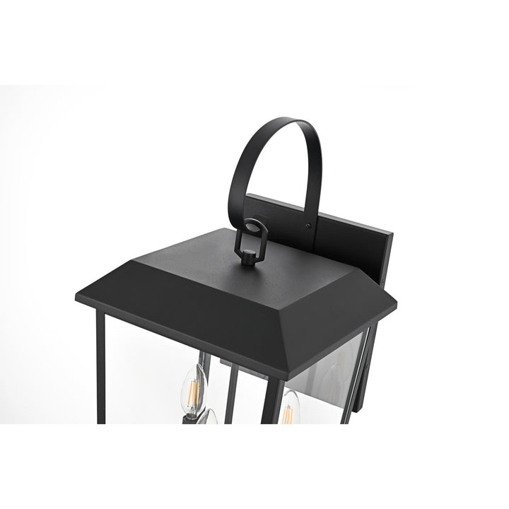 11 Inch Outdoor Wall Sconce In Black - View 5 - Joshua Marshal