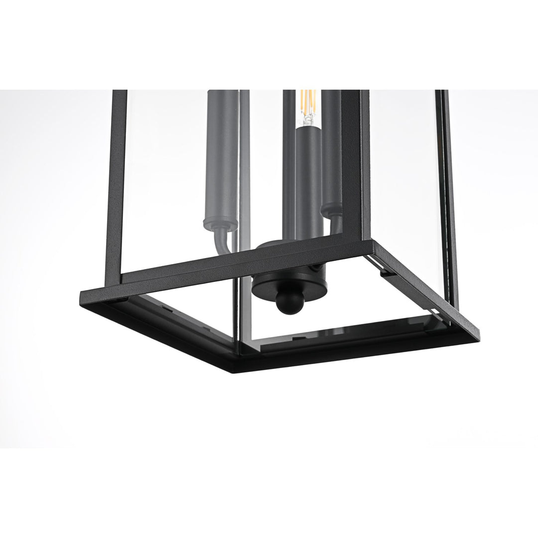 8 X 20.5 Inch Outdoor Pendant In Black - View 5 - Joshua Marshal