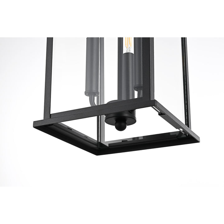 8 X 20.5 Inch Outdoor Pendant In Black - View 5 - Joshua Marshal