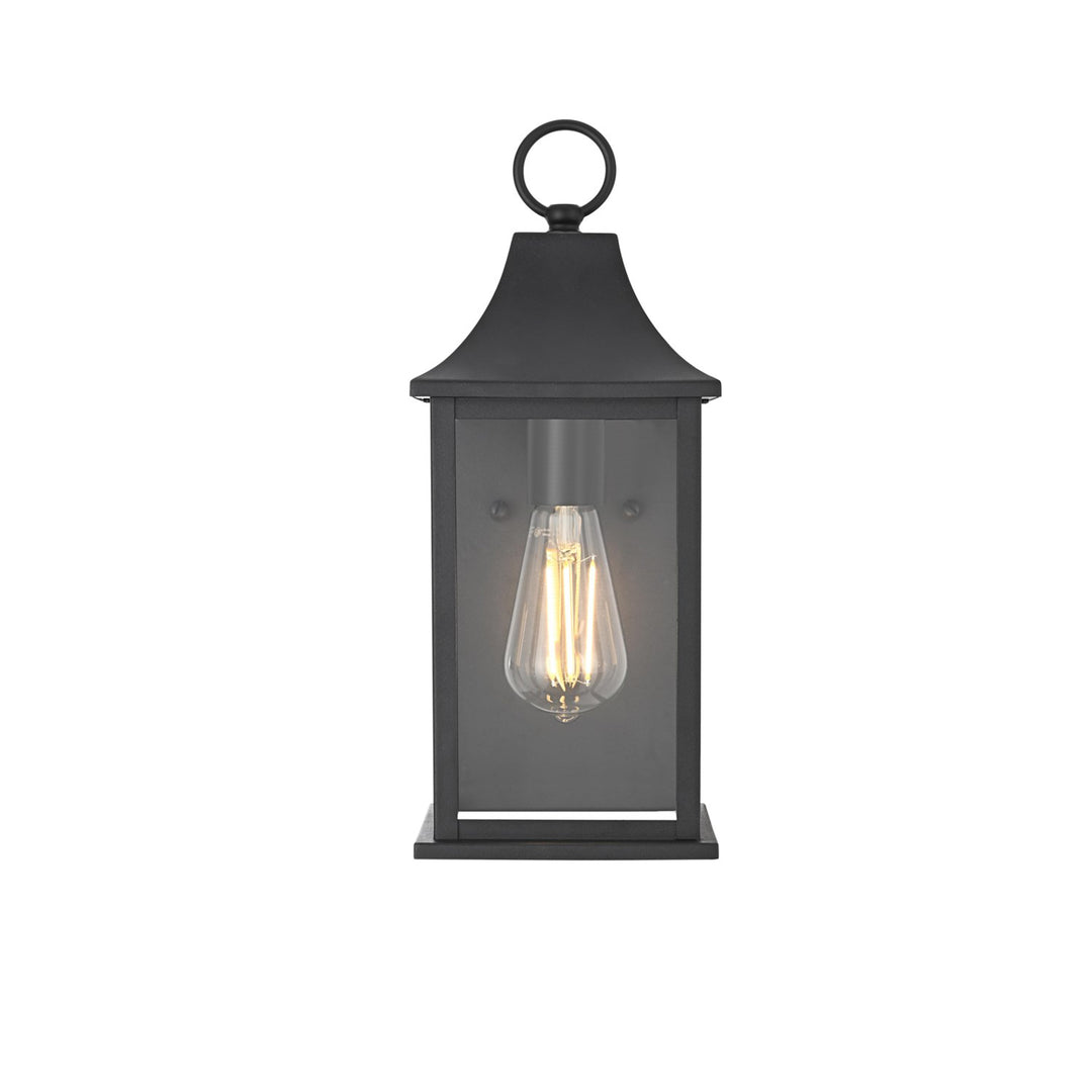 6 Inch Outdoor Wall Sconce In Black - View 3 - Joshua Marshal