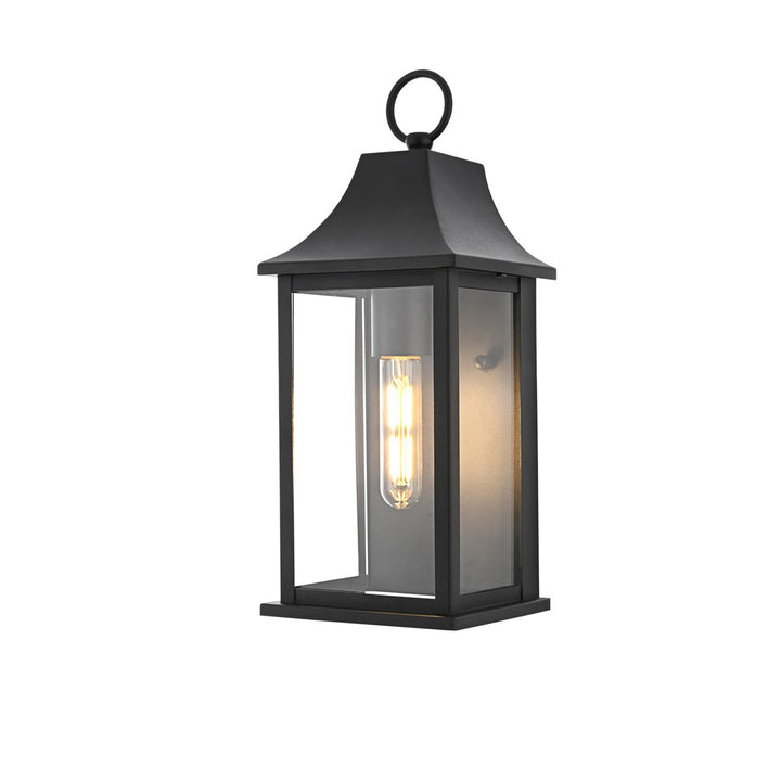 6 Inch Outdoor Wall Sconce In Black - View 4 - Joshua Marshal