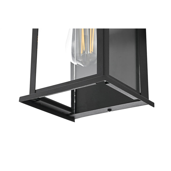 6 Inch Outdoor Wall Sconce In Black - View 5 - Joshua Marshal