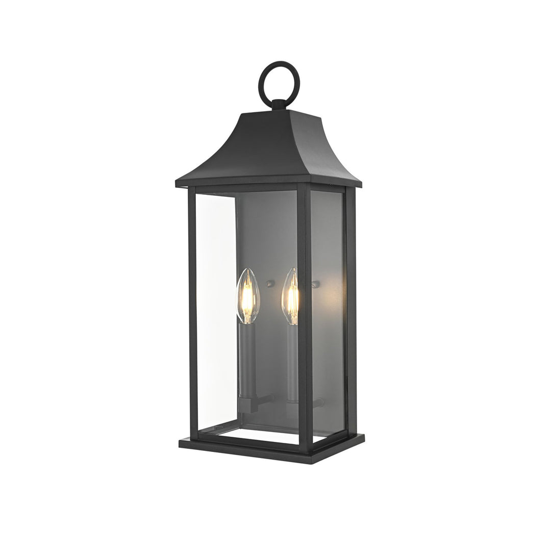 8 Inch Outdoor Wall Sconce In Black - View 4 - Joshua Marshal