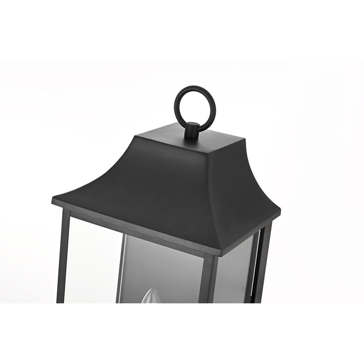 10 Inch Outdoor Wall Sconce In Black - View 5 - Joshua Marshal