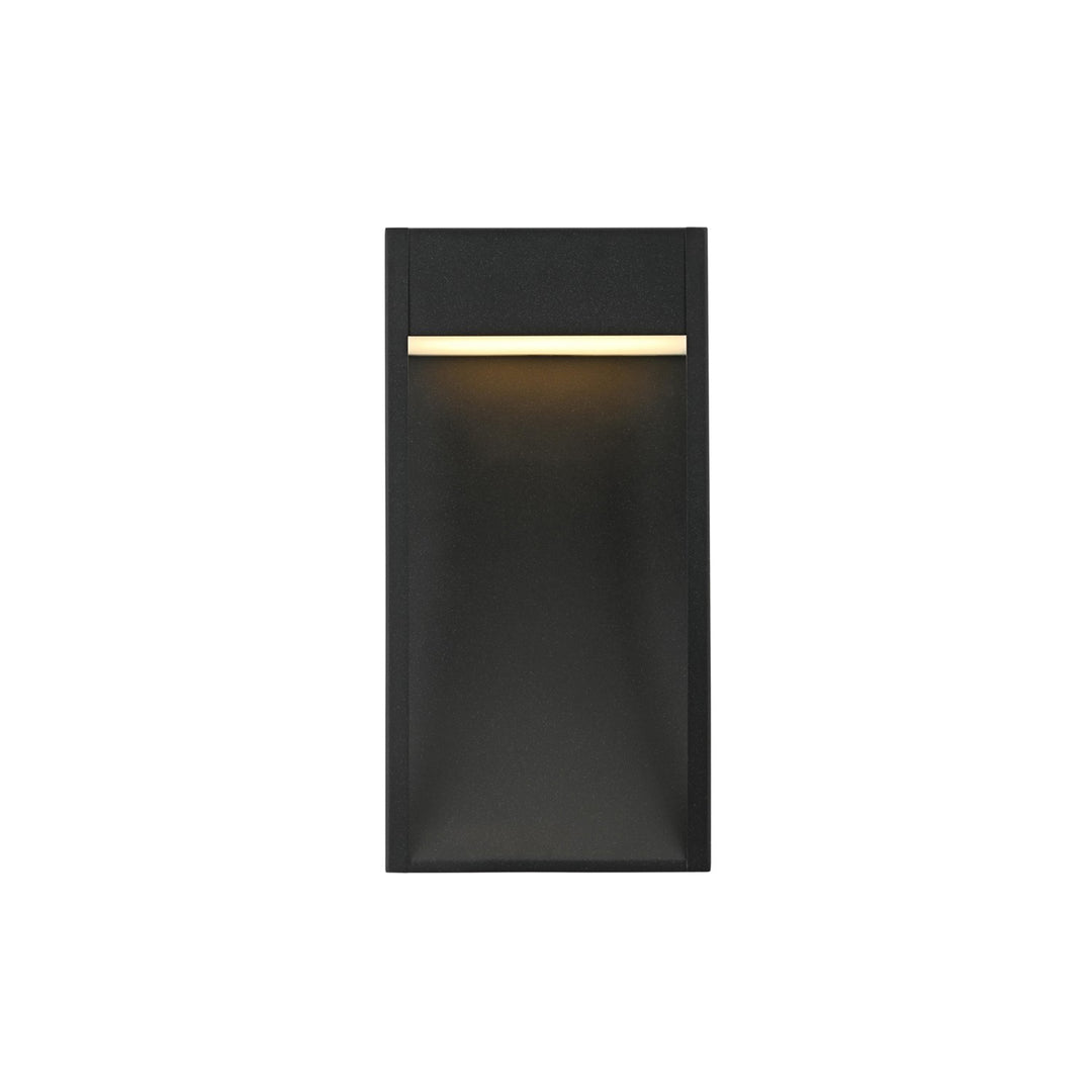 7.5 Inch Outdoor Wall Sconce In Black - View 3 - Joshua Marshal