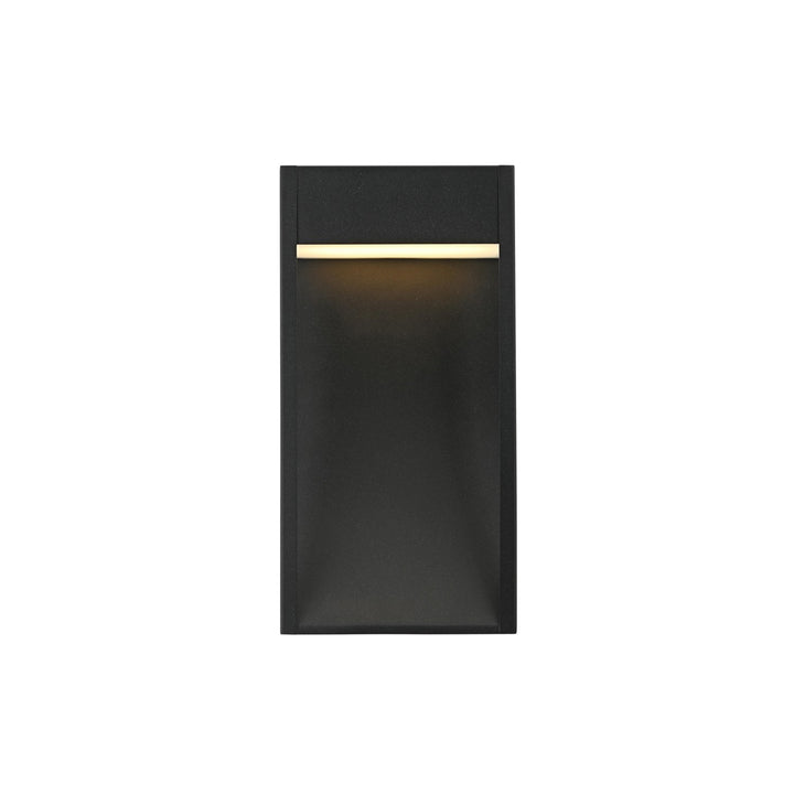 7.5 Inch Outdoor Wall Sconce In Black - View 3 - Joshua Marshal
