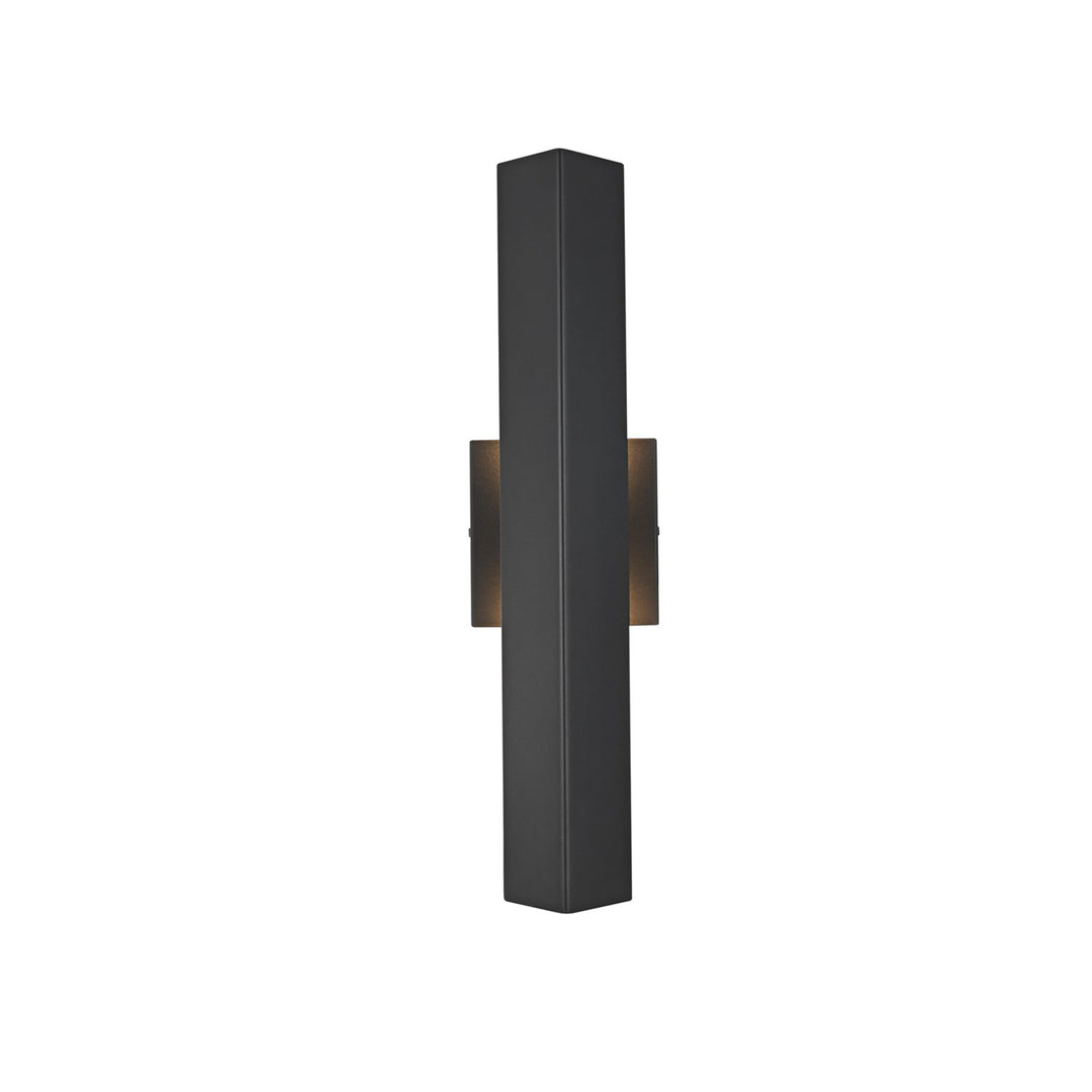 4.5 X 18 Inch Outdoor Wall Sconce In Black - View 3 - Joshua Marshal