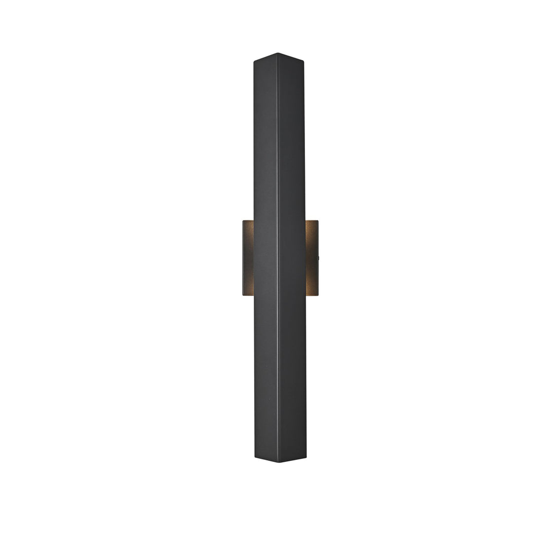 4.5 X 24 Inch Outdoor Wall Sconce In Black - View 3 - Joshua Marshal
