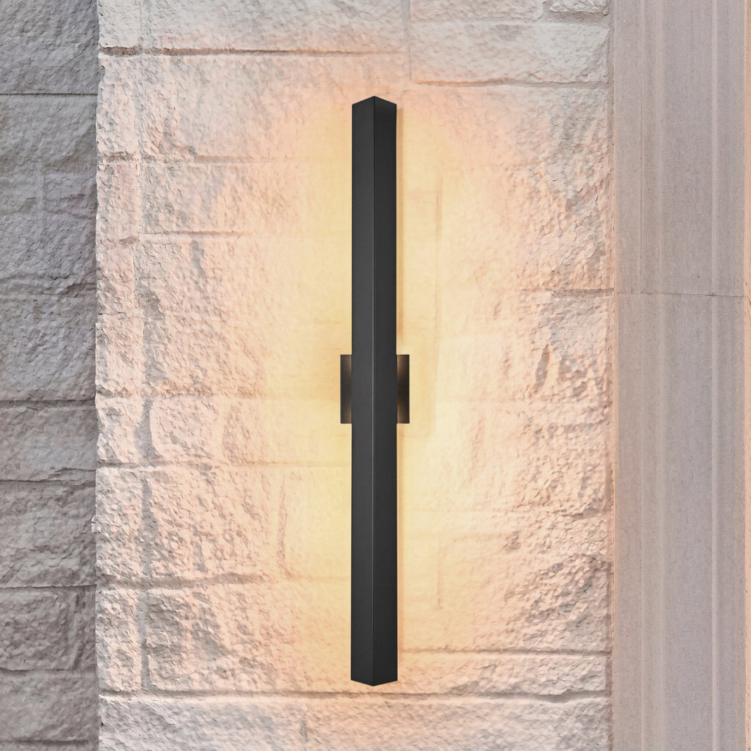 4.5 X 38 Inch Outdoor Wall Sconce In Black Black Finish - LIGHTING by Joshua Marshal